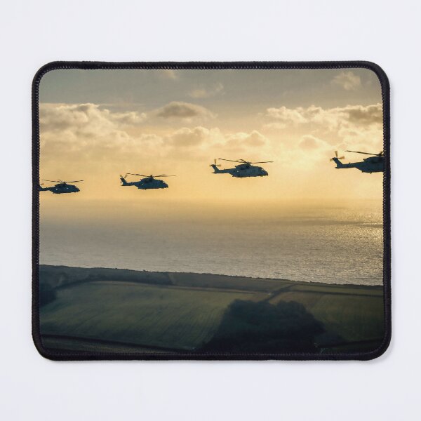 Item preview, Sunset flight of Commando Merlin MK4 helicopters designed and sold by Drew McAvoy.