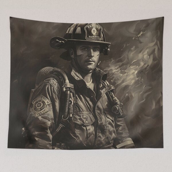Item preview, Black and White Firefighter  designed and sold by dcrc.
