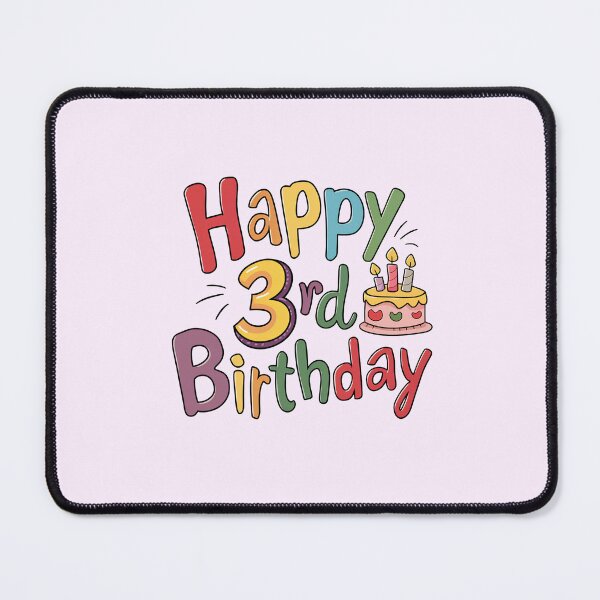 Item preview, Happy 3rd Birthday designed and sold by Itsheartshop.