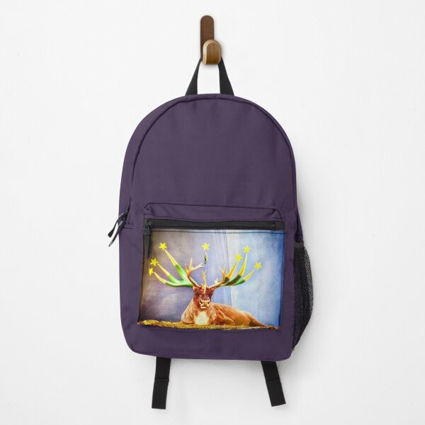 Item preview, Mystical Reindeer with Golden Horns - 'Celestial Caribou' designed and sold by Nikki Fortuin Arts & Crafts.