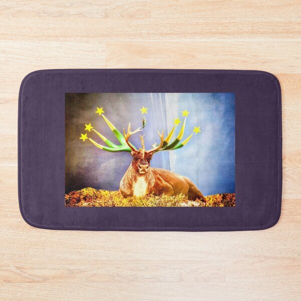 Item preview, Mystical Reindeer with Golden Horns - 'Celestial Caribou'  designed and sold by Nikki Fortuin Arts & Crafts.