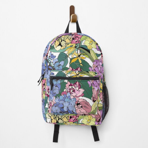 Item preview, Bright spring pattern with tulips and hydrangea designed and sold by Julia Solomatina.