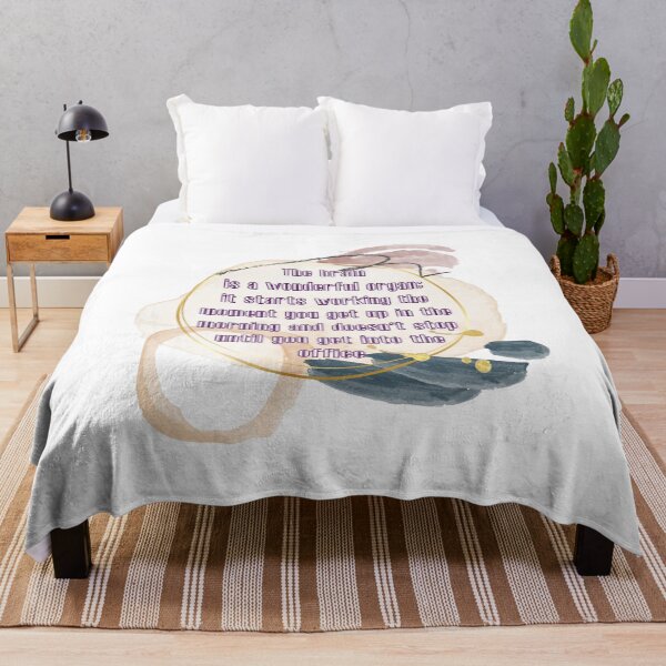 Item preview, The brain is a wonderful organ: it starts working the moment you get up in the morning and doesn't stop until you get into the office designed and sold by UnCoverDesign.