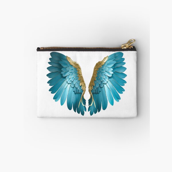 Item preview, Angel Wings Blue and Gold designed and sold by SideKickCreates.