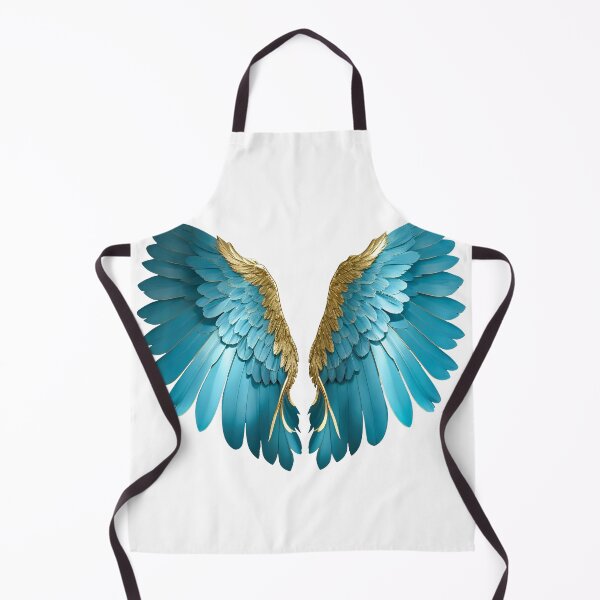 Item preview, Angel Wings Blue and Gold designed and sold by SideKickCreates.