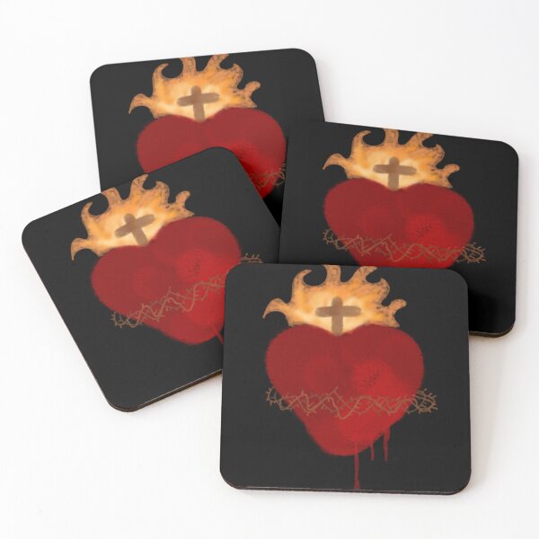 Item preview, sacred heart art designed and sold by AveMariaArt.