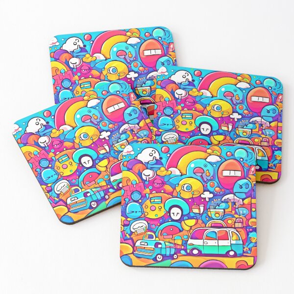 Item preview, Vibrant Playful Cartoon Design designed and sold by Health And Fitness Posts e-Store.