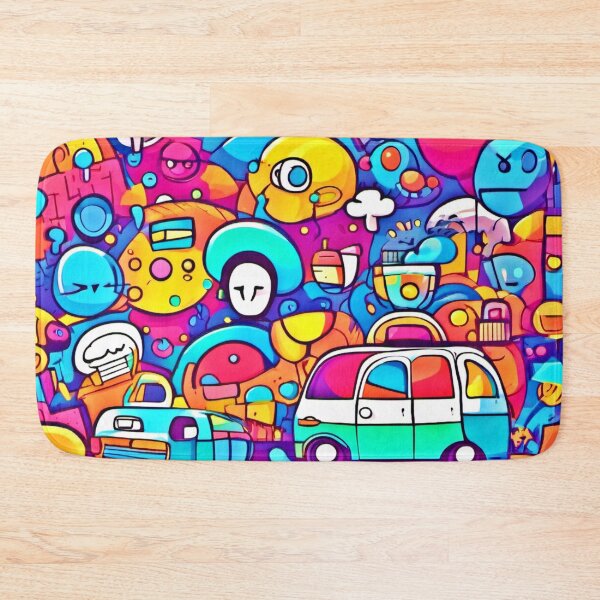 Item preview, Vibrant Playful Cartoon Design designed and sold by Health And Fitness Posts e-Store.