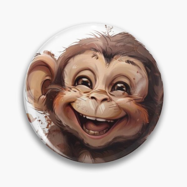 Item preview, Beaming Tamarin, Happy Ape Tee, Laughing Baboon Gift designed and sold by Terry-Salsa.