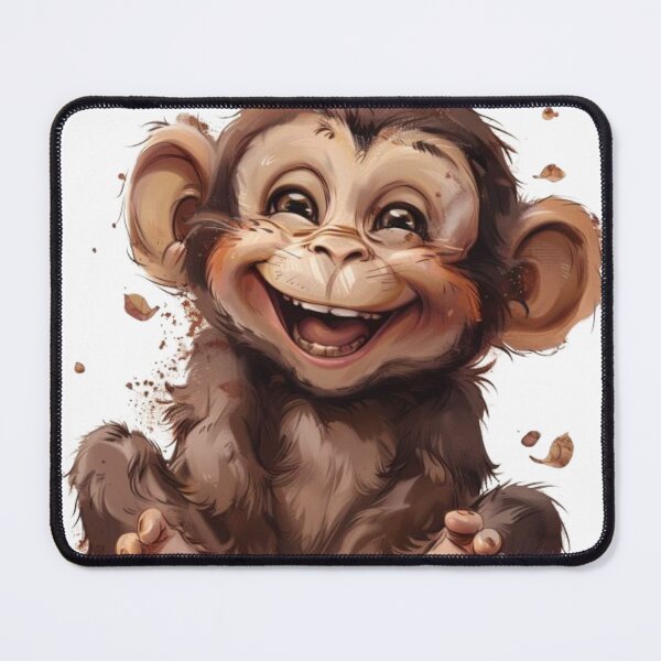 Item preview, Beaming Tamarin, Happy Ape Tee, Laughing Baboon Gift designed and sold by Terry-Salsa.