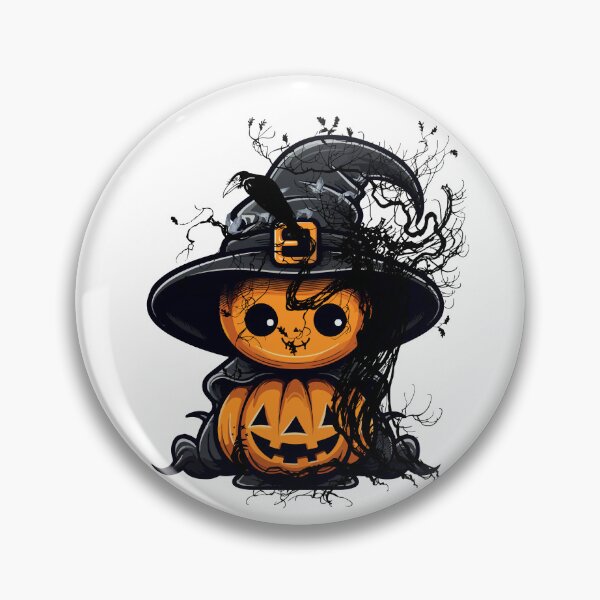 Item preview, Adorable pumpkin witch - who's gonna catch the naughty Halloween folks! designed and sold by Fanatic Nerd.