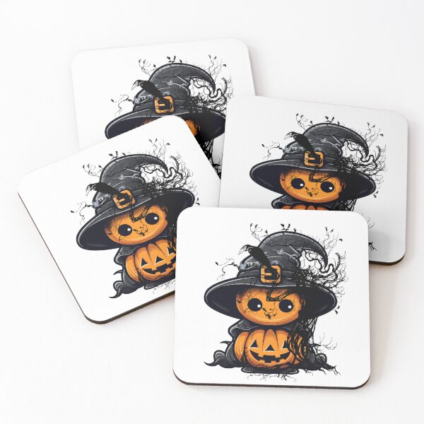 Item preview, Adorable pumpkin witch - who's gonna catch the naughty Halloween folks! designed and sold by Fanatic Nerd.