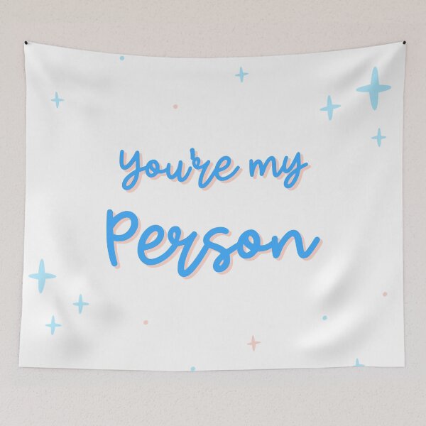 Item preview, You're My Person Blue designed and sold by ZenStitchMotifs.