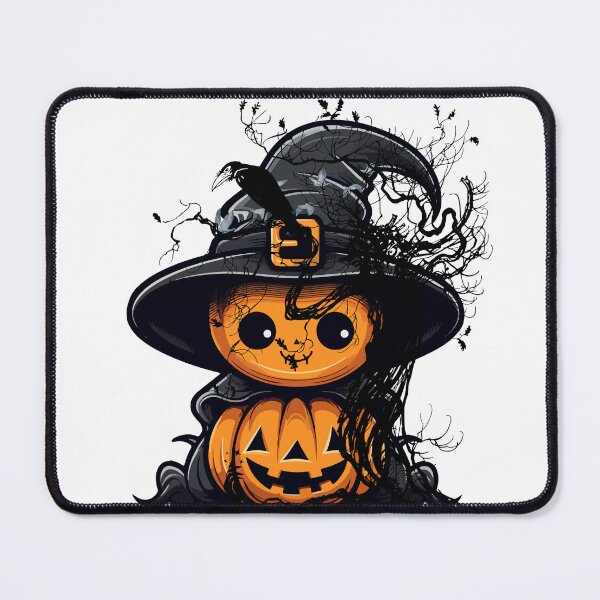 Item preview, Adorable pumpkin witch - who's gonna catch the naughty Halloween folks! designed and sold by Fanatic Nerd.