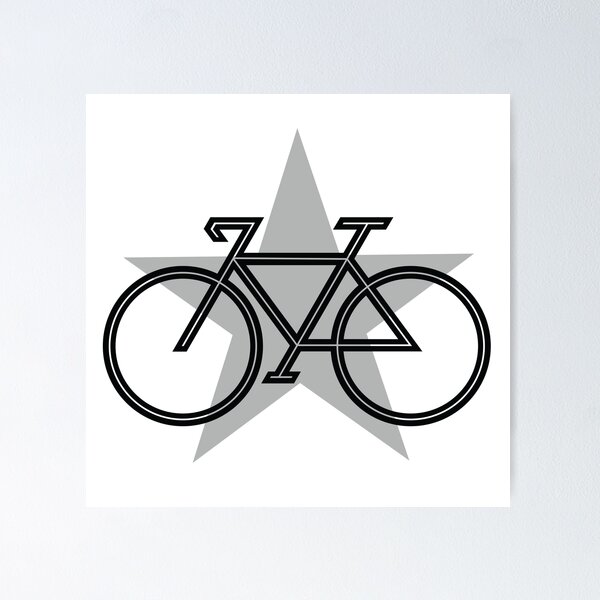 Item preview, Bike Star Black and Grey designed and sold by SeeMac.