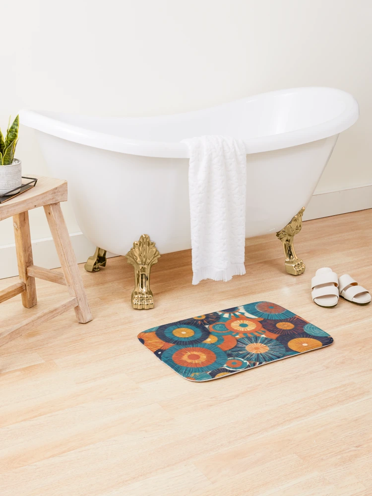 Thumbnail 2 of 6, Bath Mat, RogerPattern - "Harmonious Reverie: A Visual Symphony" designed and sold by RogerPattern.