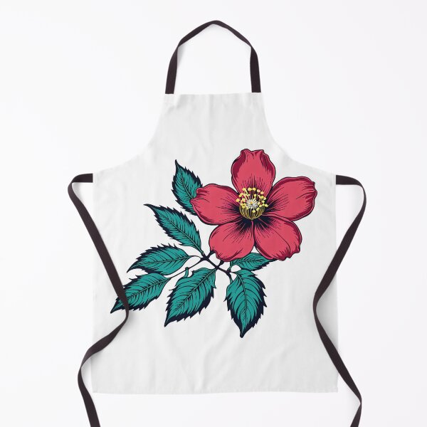 Item preview, Vibrant Red Flower Illustration - Botanical Artwork, Sensations of a vibrant spring day designed and sold by yeekazar.
