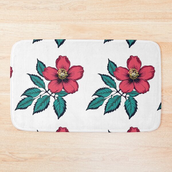 Item preview, Vibrant Red Flower Illustration - Botanical Artwork, Sensations of a vibrant spring day designed and sold by yeekazar.