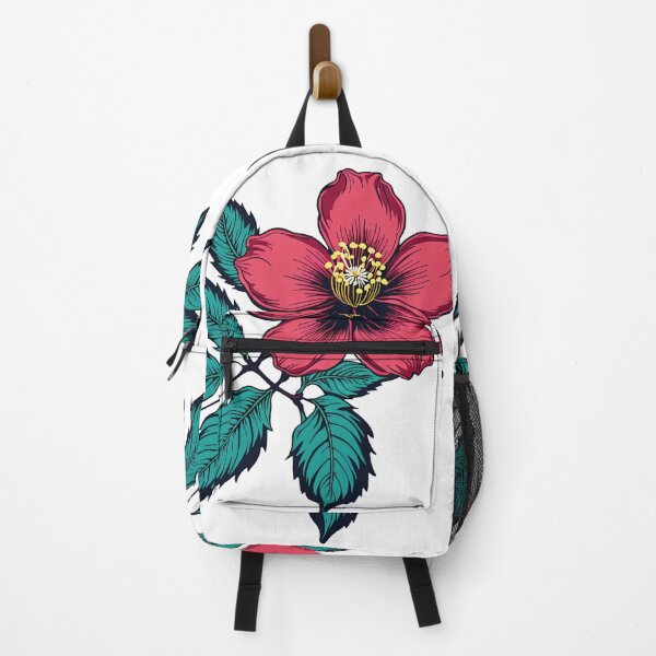Item preview, Vibrant Red Flower Illustration - Botanical Artwork, Sensations of a vibrant spring day designed and sold by yeekazar.