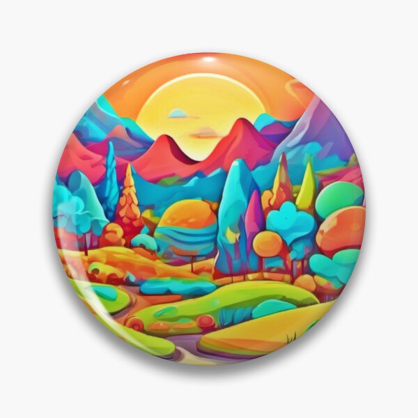 Item preview, Vibrant Cartoon World Art designed and sold by Health And Fitness Posts e-Store.