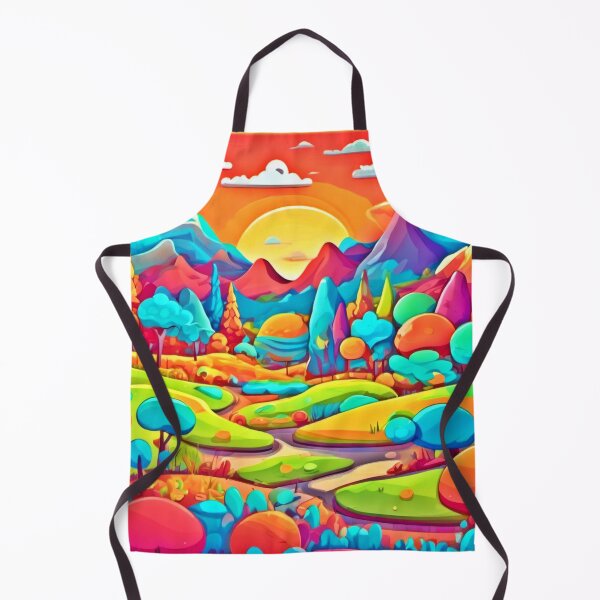 Item preview, Vibrant Cartoon World Art designed and sold by Health And Fitness Posts e-Store.
