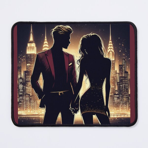 Item preview, Grayson and Briala - Character Artwork - Couple - New Years designed and sold by AmberRoseWrites.
