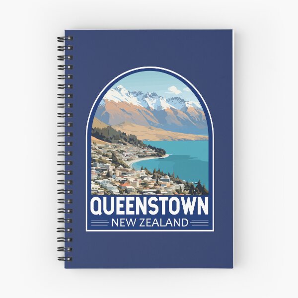 Item preview, Queenstown New Zealand Travel Art Emblem designed and sold by KrisSidDesigns.