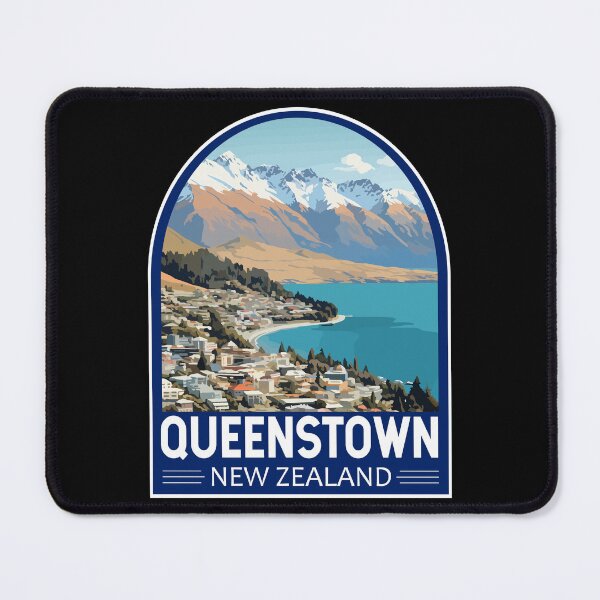 Item preview, Queenstown New Zealand Travel Art Emblem designed and sold by KrisSidDesigns.