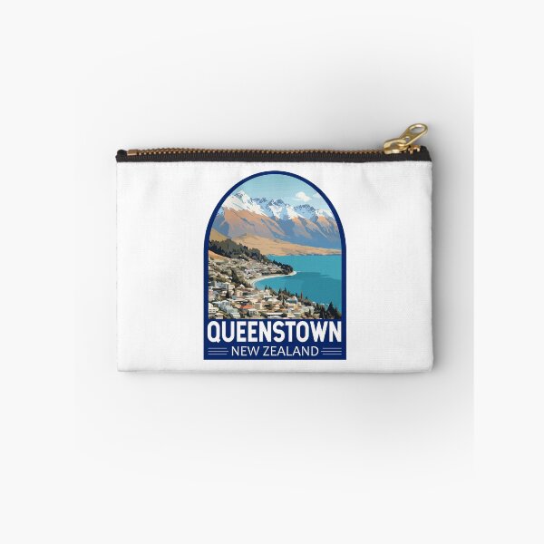 Item preview, Queenstown New Zealand Travel Art Emblem designed and sold by KrisSidDesigns.