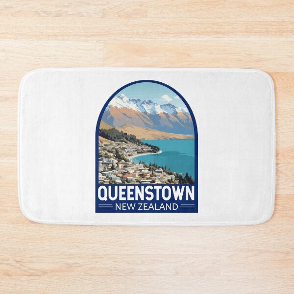 Item preview, Queenstown New Zealand Travel Art Emblem designed and sold by KrisSidDesigns.