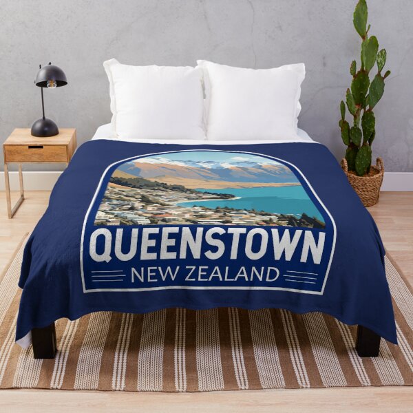 Item preview, Queenstown New Zealand Travel Art Emblem designed and sold by KrisSidDesigns.