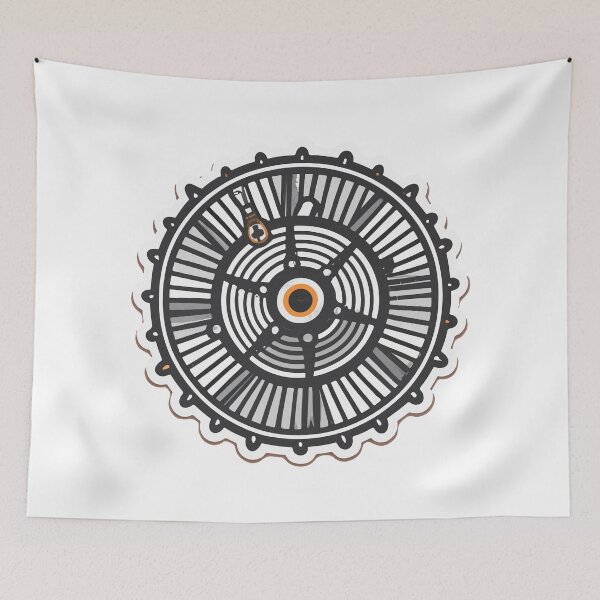 Item preview, Detailed Radial Engine Vector Illustration designed and sold by NiftyWrx.