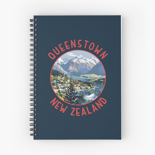 Item preview, Queenstown New Zealand Retro Distressed Circle designed and sold by KrisSidDesigns.
