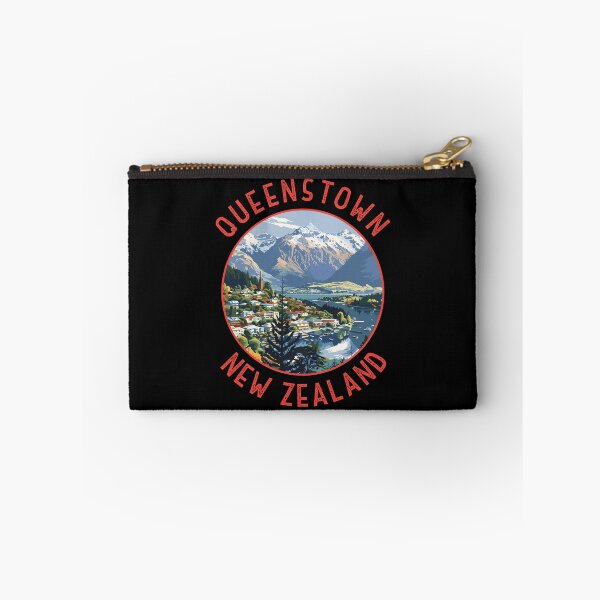 Item preview, Queenstown New Zealand Retro Distressed Circle designed and sold by KrisSidDesigns.