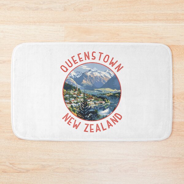 Item preview, Queenstown New Zealand Retro Distressed Circle designed and sold by KrisSidDesigns.