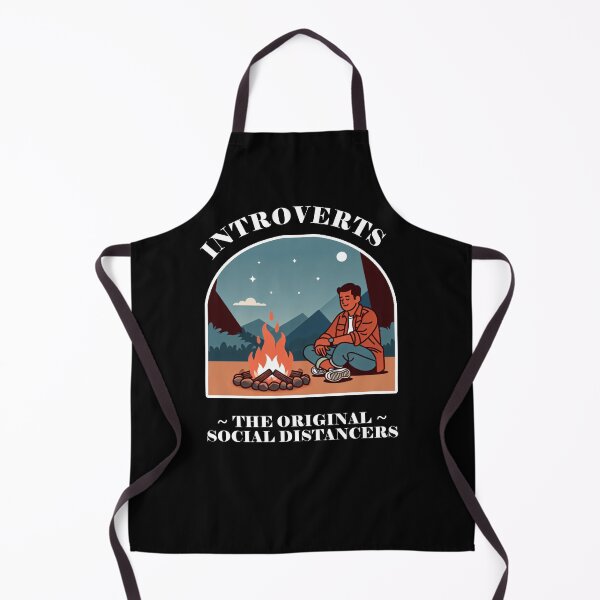 Item preview, Introverts or Campers - The Original Social Distancers Graphic designed and sold by WhiteGothic.