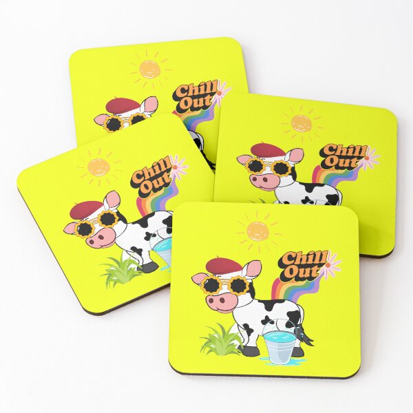 Item preview, Vaca divertida relajándose designed and sold by Mohit Verma.