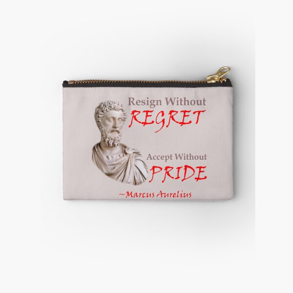 Item preview, Regret and Pride stoic wise sentence of Marcus Aurelius designed and sold by Pawwlo.
