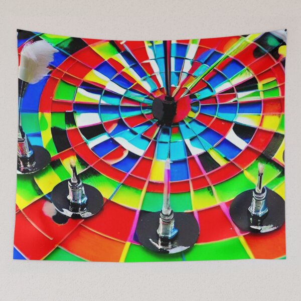 Artikelvorschau, Lebendiges Bullseye: Kaleidoskopische Dartscheibe entworfen und verkauft von GrizzlyCollective.