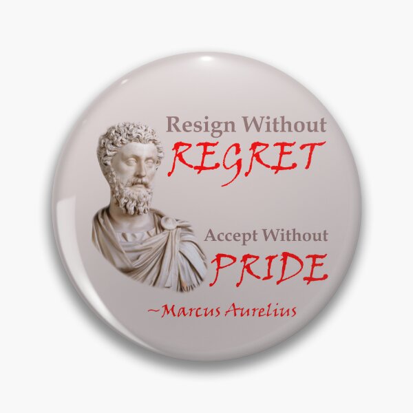 Item preview, Regret and Pride stoic wise sentence of Marcus Aurelius designed and sold by Pawwlo.