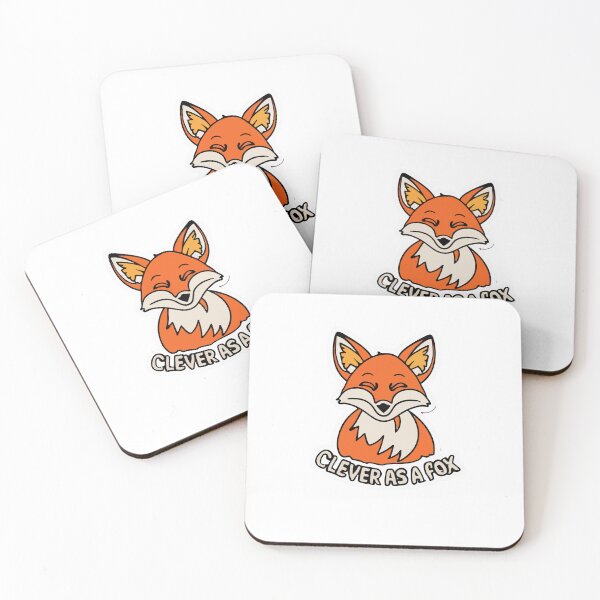 Item preview, Clever as a Fox Illustrative Design designed and sold by NiftyWrx.