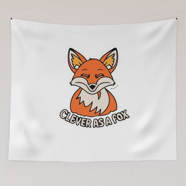 Item preview, Clever as a Fox Illustrative Design designed and sold by NiftyWrx.