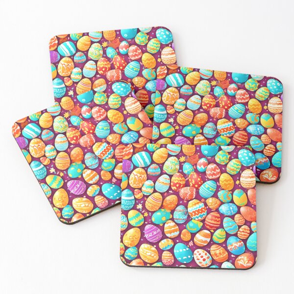 Item preview, Cheerful Easter Eggs Cartoon Art designed and sold by Health And Fitness Posts e-Store.
