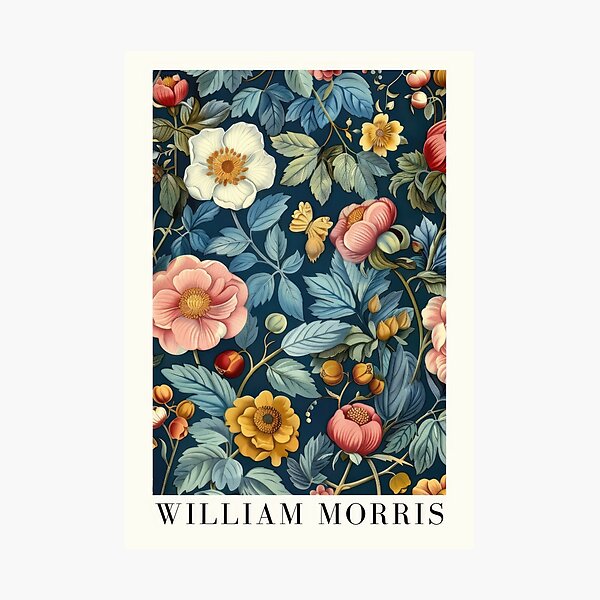 Aperçu de l'œuvre William Morris affiche murale impression artistique créée et vendue par ArtHouseNiklas.