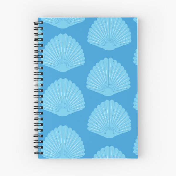 Item preview, Geometric Blue Minimalist Seashells Pattern  designed and sold by Yasminepatterns .