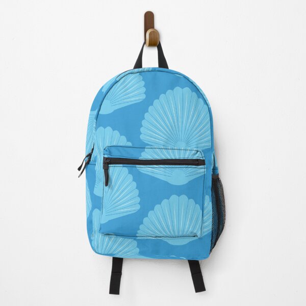 Item preview, Geometric Blue Minimalist Seashells Pattern  designed and sold by Yasminepatterns .