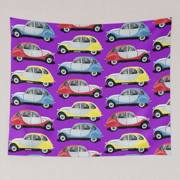 Item preview, 2CV Colourful Collection Drawing designed and sold by DrawnByMatt.