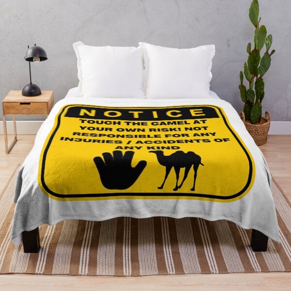 Item preview, NOTICE - Touch at your own risk (Camel) designed and sold by ArtsyCity.