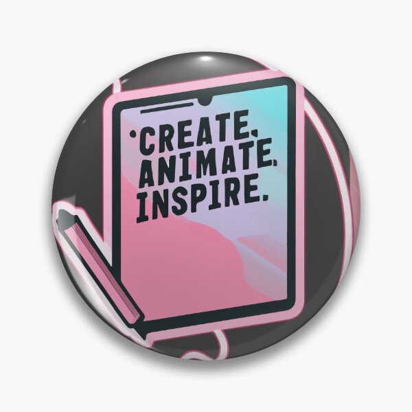Item preview, Create Animate Inspire - Digital Artist's Motto designed and sold by NiftyWrx.