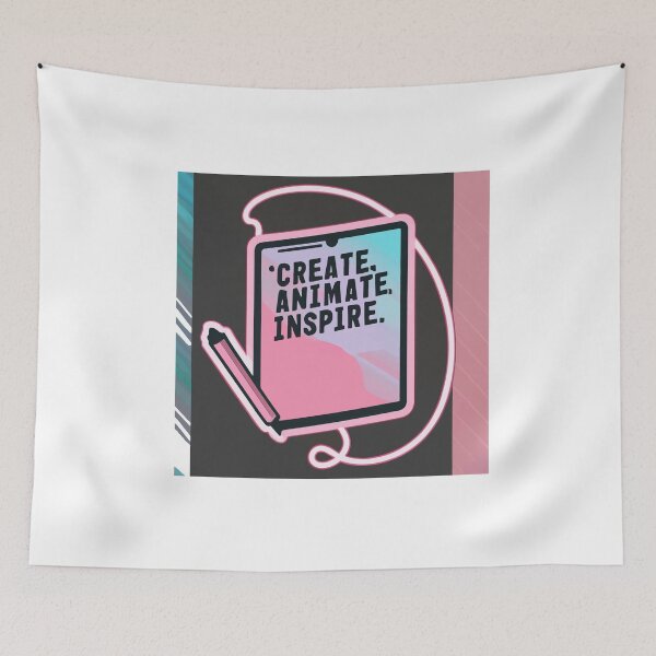 Item preview, Create Animate Inspire - Digital Artist's Motto designed and sold by NiftyWrx.